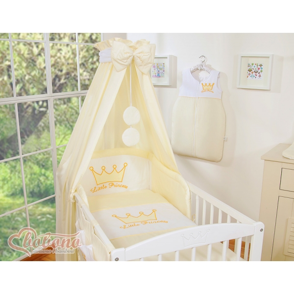 Bettwäsche Set 11-tlg mit Himmel - Little Prince/Princess creme