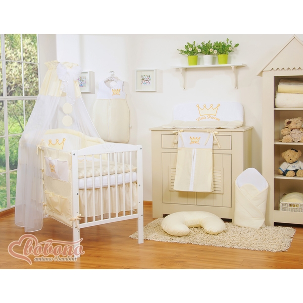 Bettwäsche Set 11-tlg mit Himmel - Little Prince/Princess creme