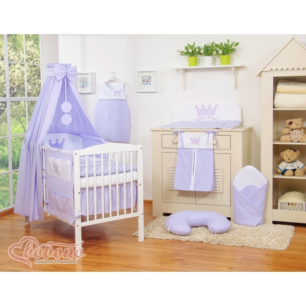Bettwäsche Set 11-tlg mit Himmel - Little Prince/Princess lila