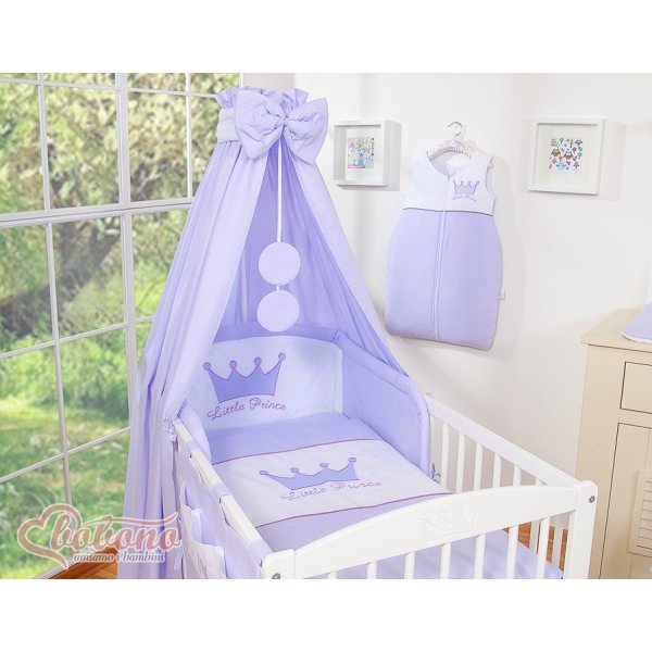 Bettwäsche Set 11-tlg mit Himmel - Little Prince/Princess lila