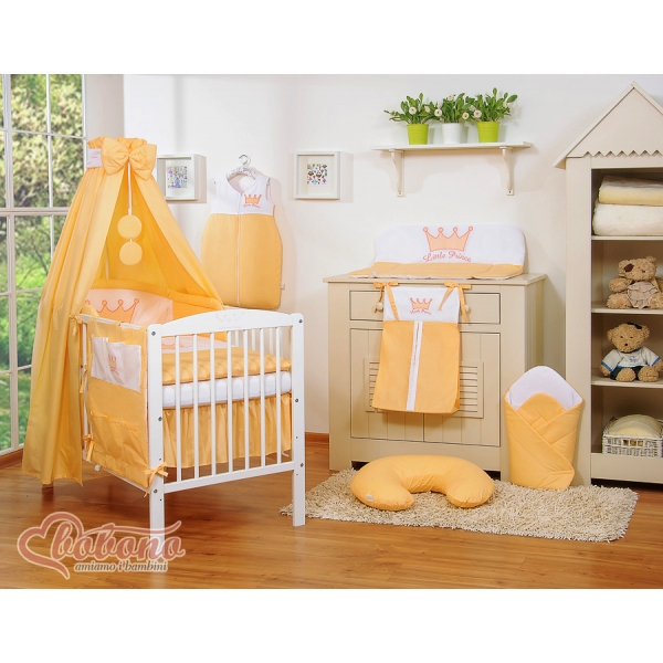 Bettwäsche Set 11-tlg mit Himmel - Little Prince/Princess pfirsich