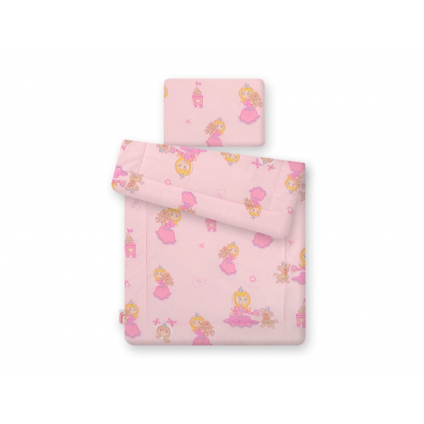 Baby Bettwäsche Set 2-tlg 75x100m - rosa Prinzessin
