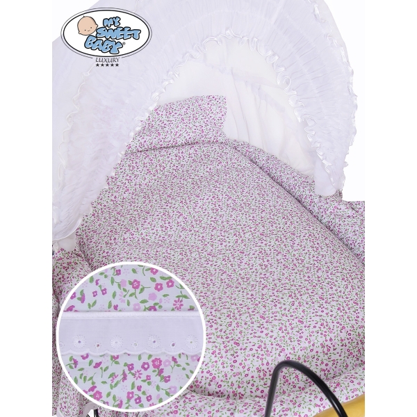 Bettwäsche Set 2-tlg für Stubenwagen Jasmine 2100-913 oder 72100-913