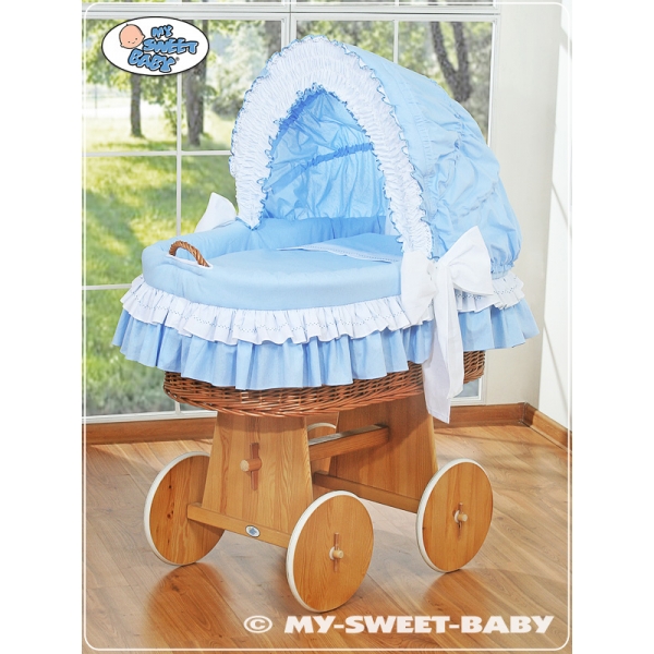 Stubenwagen Bettwäsche Set 2-tlg Blau