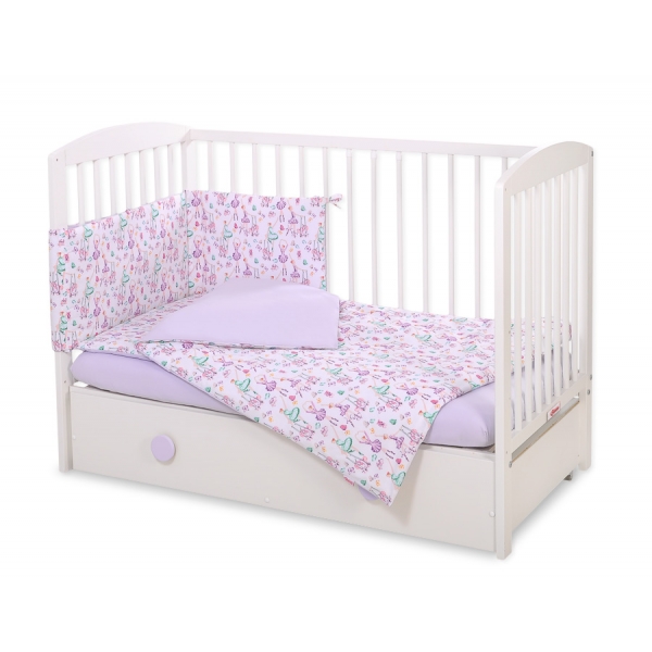 Babybettwäsche Set Lila