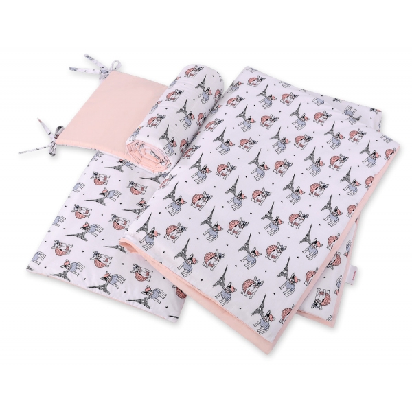 Bettwäsche Set für Babybett 3-tlg - little doggies