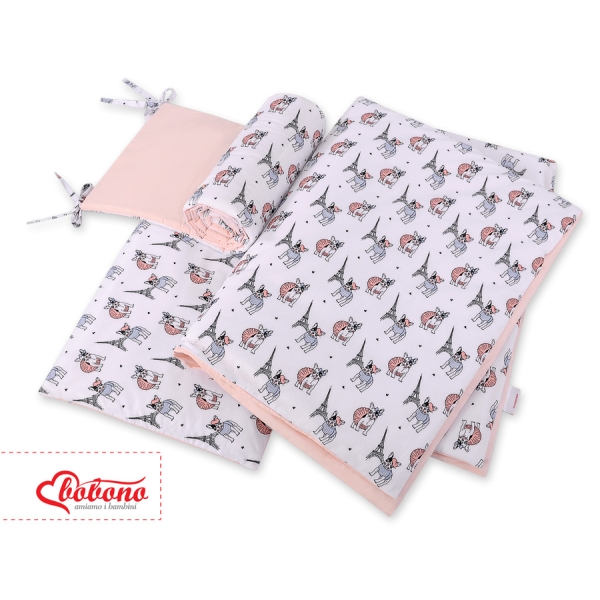 Bettwäsche Set für Babybett 3-tlg - little doggies