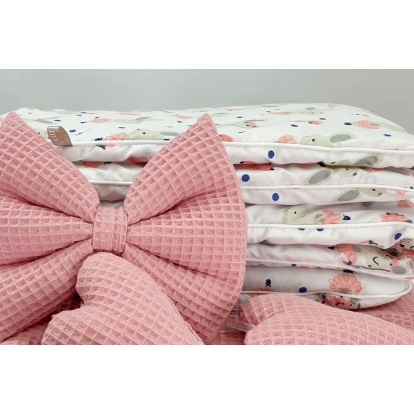 Bettwäsche-Sets mit Himmel aus Voile Puderrosa für Stubenwagen in Natur