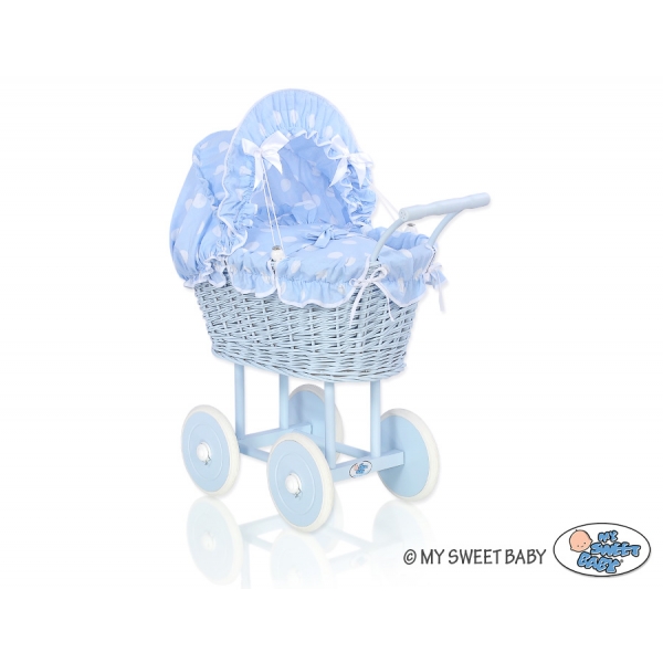 Blau Bettwäsche Korb Pupenwagen