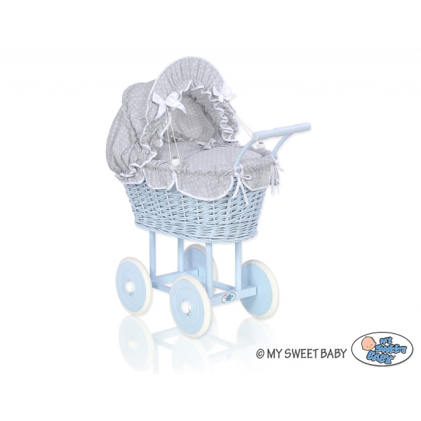 Korb Puppenwagen Weide