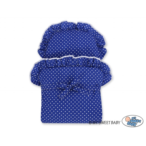 Korb Puppenwagen Blau Weide