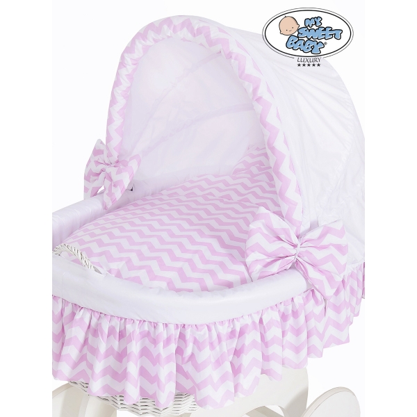 Luxus Bollerwagen für Baby mit Haube XXXL Bettset