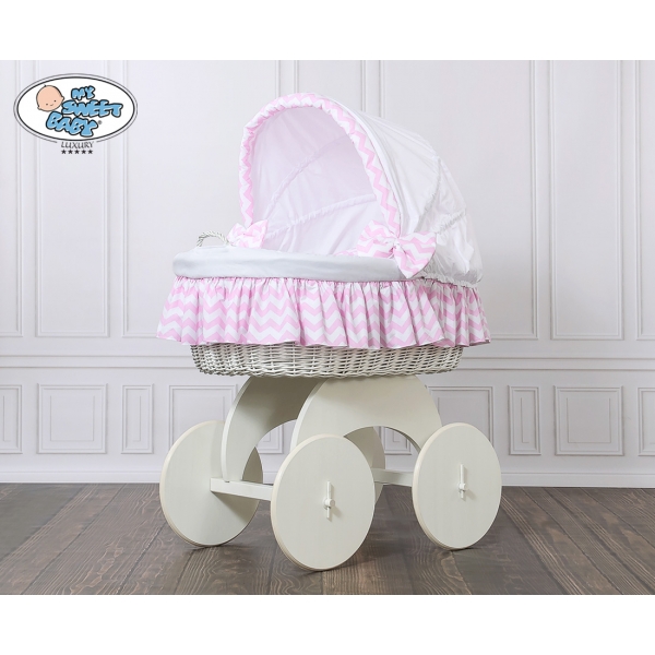 Luxus Bollerwagen für Baby mit Haube XXXL Bettset