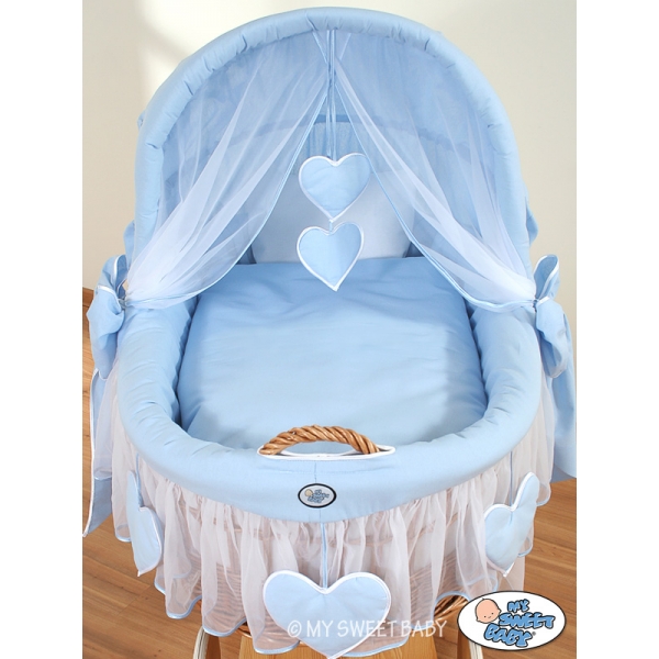 Bollerwagen mit Haube - Amelie blau