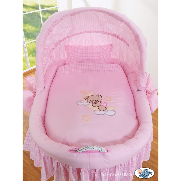 Bollerwagen mit Haube - Gute Nacht rosa