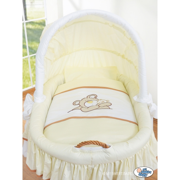 Bollerwagen mit Haube - Teddy Bär Branaba creme