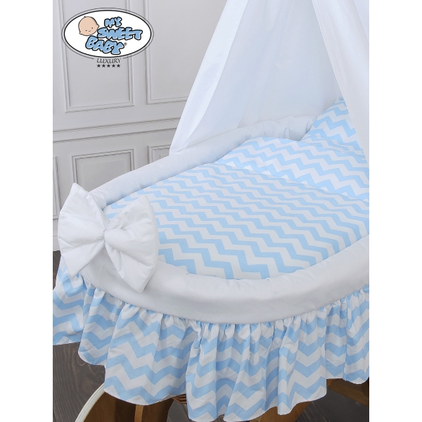 Bollerwagen mit Himmel Hannah -  chevron blau