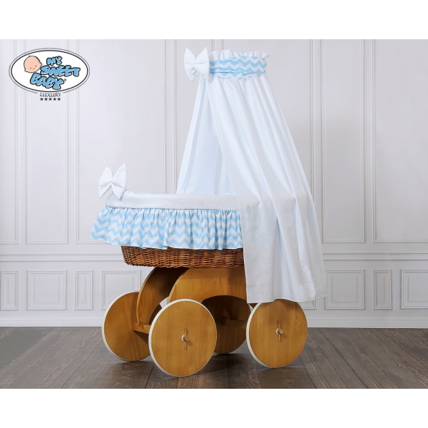 Bollerwagen mit Himmel Hannah -  chevron blau