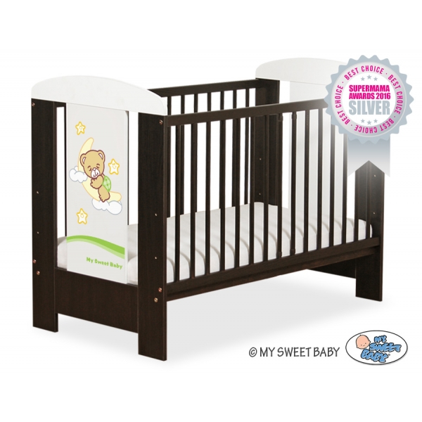 Braun Kinderbett 120x60cm Gute Nacht