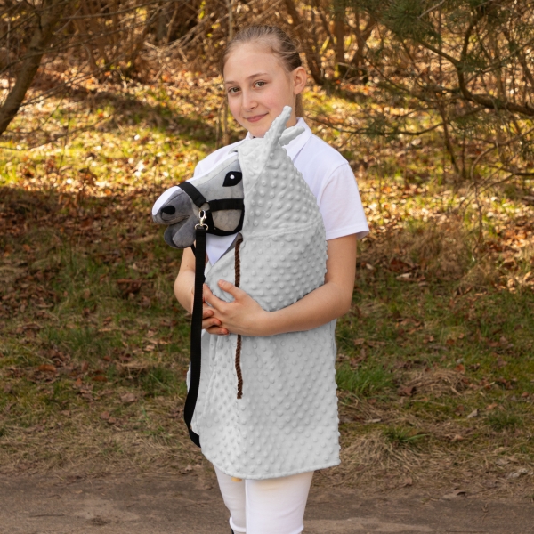 Cape für Hobby Horse Steckenpferd Grau