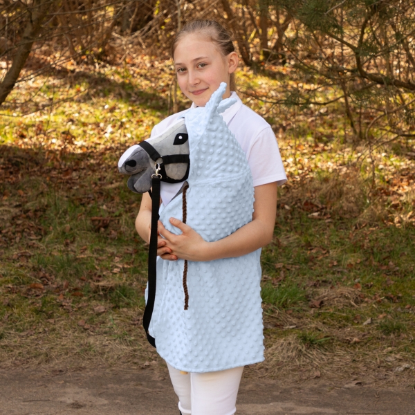 Cape für Hobby Horse Steckenpferd Hellblau