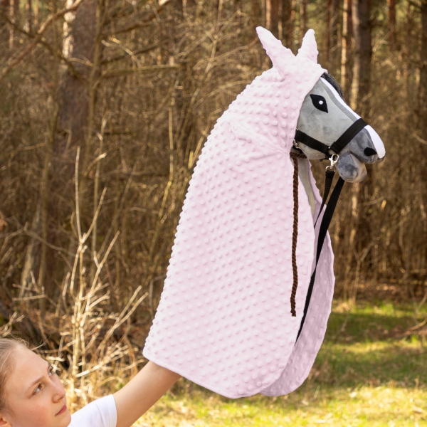 Cape für Steckenpferd Hobby Horse Hellrosa