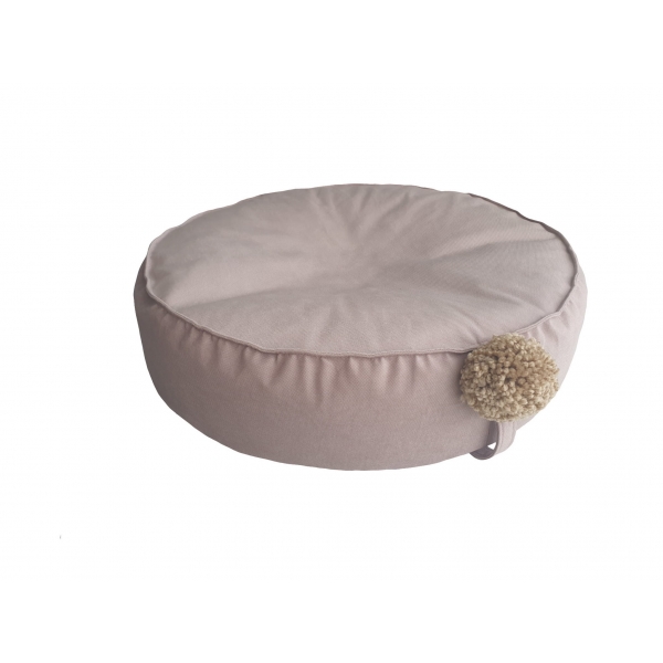 Kleiner Pouf für Babyzimmer Beige