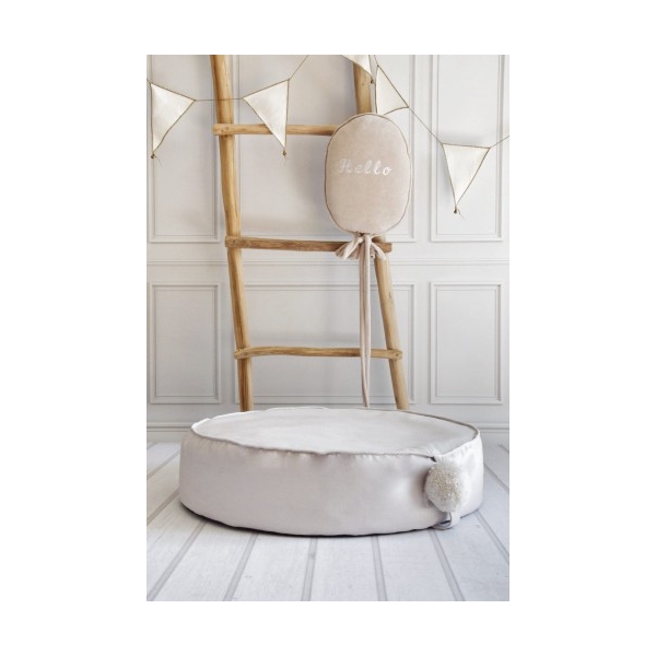 Pouf aus Velvet für Baby Kinderzimmer