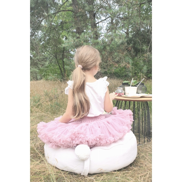 Kleiner Pouf für Babyzimmer Creme