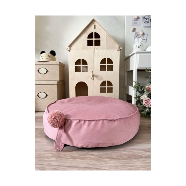 Kleiner Pouf für Babyzimmer Rosa