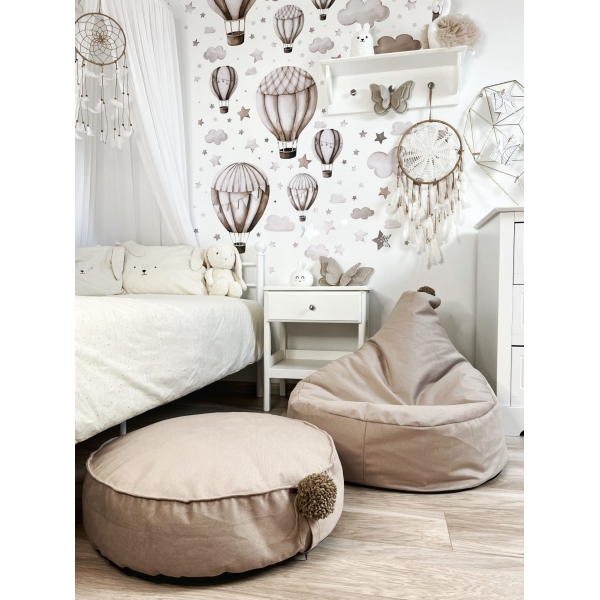 Sitzsack aus Velvet kinderzimmer