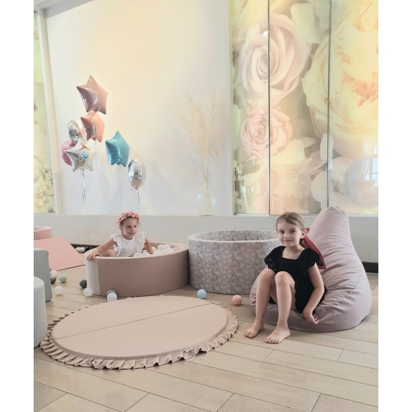 Sitzsack Pouf Beige für Kinderzimmer