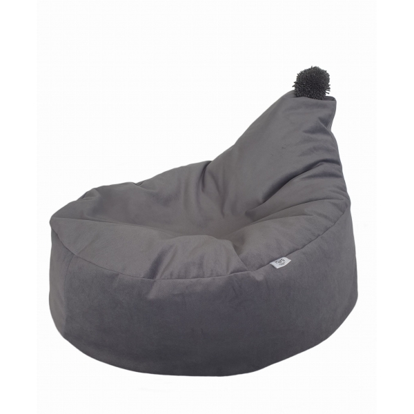 Sitzsack Pouf Grau für Babyzimmer