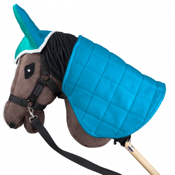 Decke gesteppt für Hobby Horse blau
