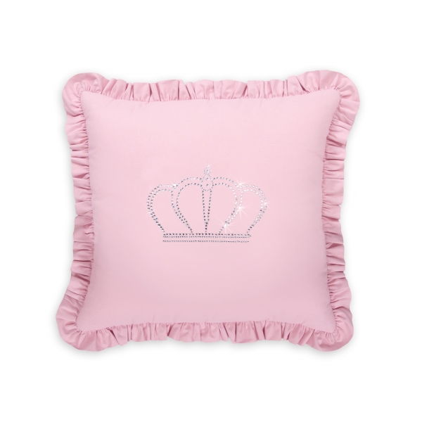 Dekoratives Kissen mit Applikation - rosa