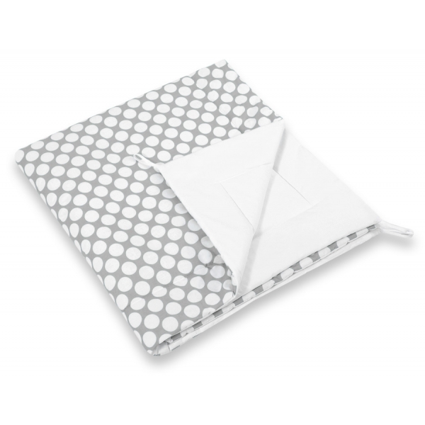 Doppelseitige Teepee Spielmatte -  grau Punkt-Muster