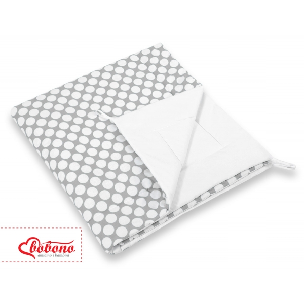 Doppelseitige Teepee Spielmatte -  grau Punkt-Muster