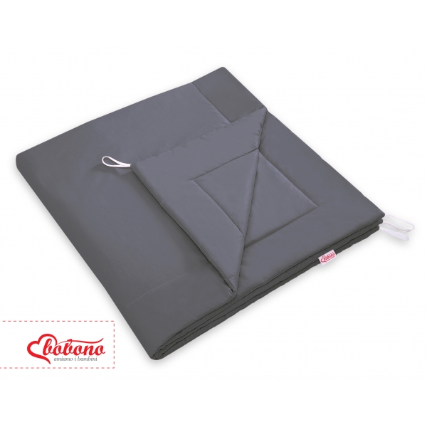 Doppelseitige Teepee Spielmatte - anthrazit