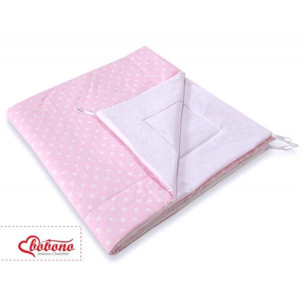 Doppelseitige Tipi Spielmatte - Rosa-Punktemuster