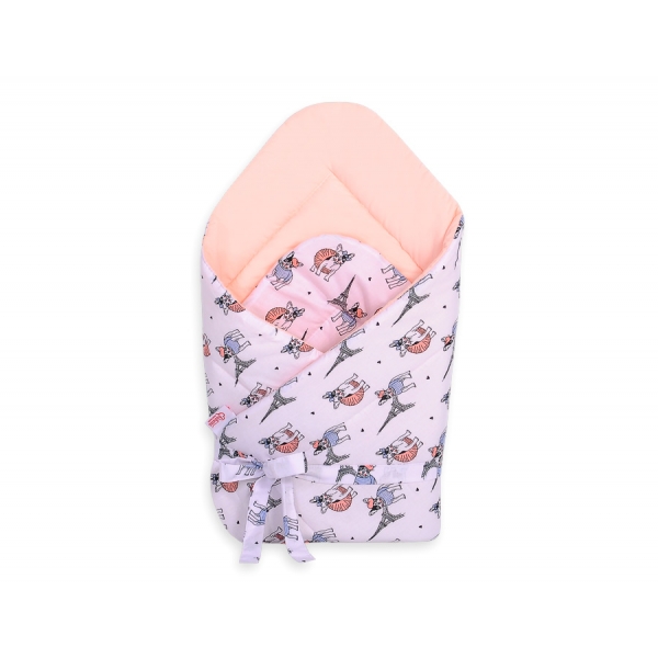 Doppelseitiges Baby Nestchen mit Schleife - little doggies
