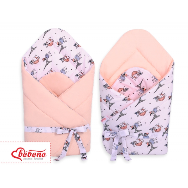 Doppelseitiges Baby Nestchen mit Schleife - little doggies