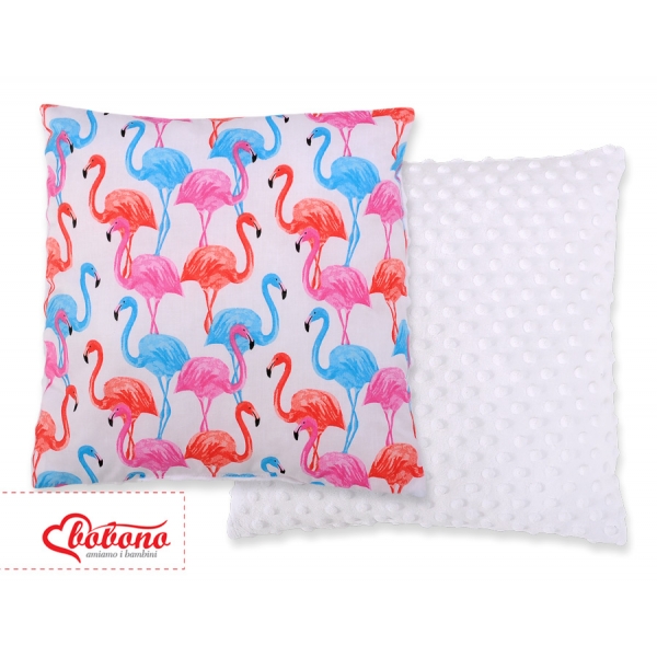 Doppelseitiges Kissen - Flamingo