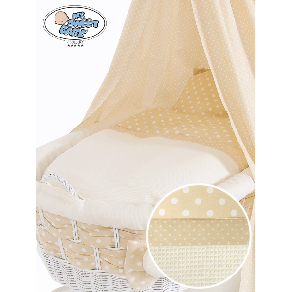 Stubenwagen Nestchen mit Himmel Beige