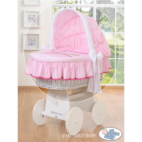 Bezug für Stubenwagen XXL Rosa
