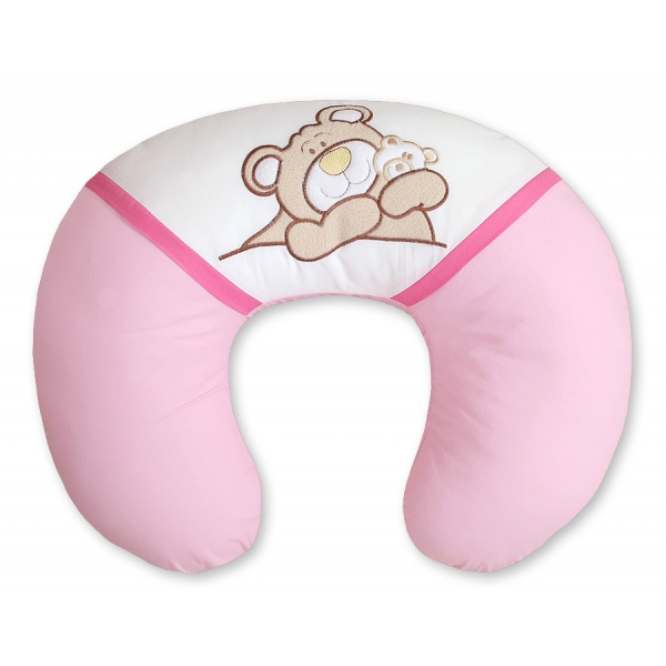 Ersatzbezug für Stillkissen - Teddy Bär Barnaba rosa