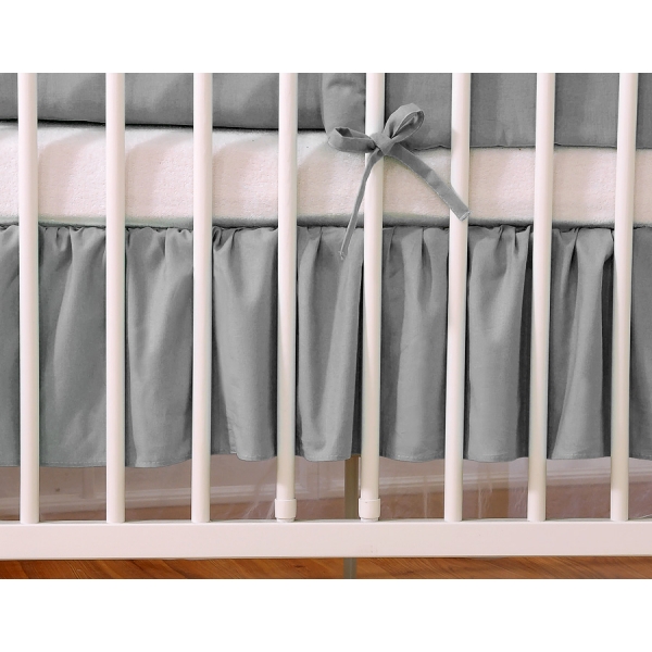 Fest gefaltete Rüsche 120x60 - anthrazit