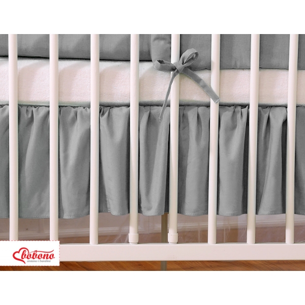 Fest gefaltete Rüsche 120x60 - anthrazit