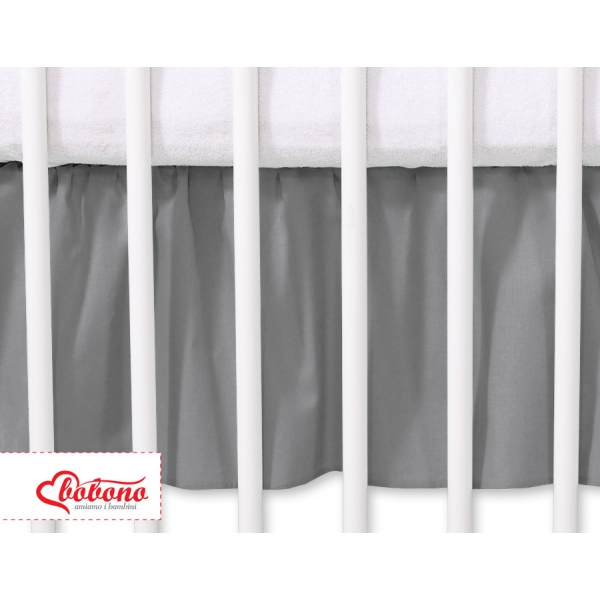 Fest gefaltete Rüsche 120x60 - anthrazit