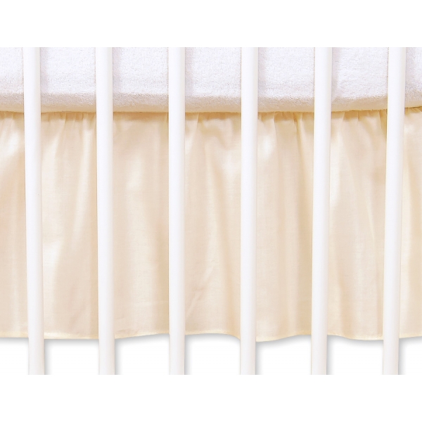 Fest gefaltete Rüsche 120x60cm - Hängende Herzen creme