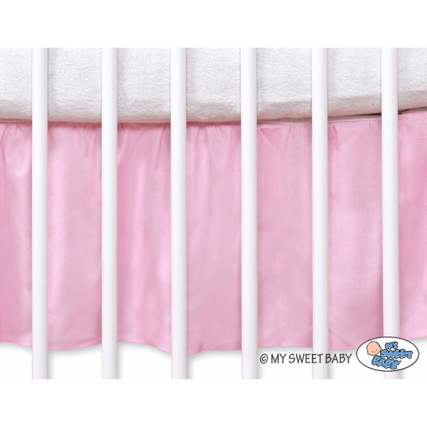 Fest gefaltete Rüsche 120x60cm - Teddy Bär Barnaba rosa